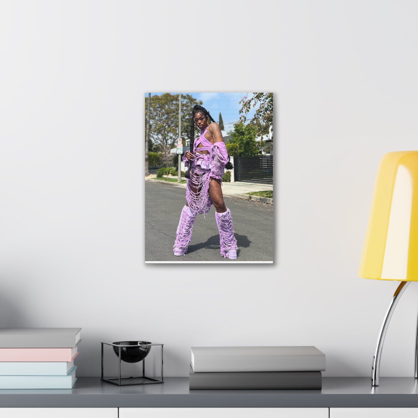 MO ISSA BRAT DOLL Canvas Wall Art, Stylish Home Decor, Trendy Art Print, Aesthetic Wall Decor, Modern Living Room Art, Unique Gift Idea