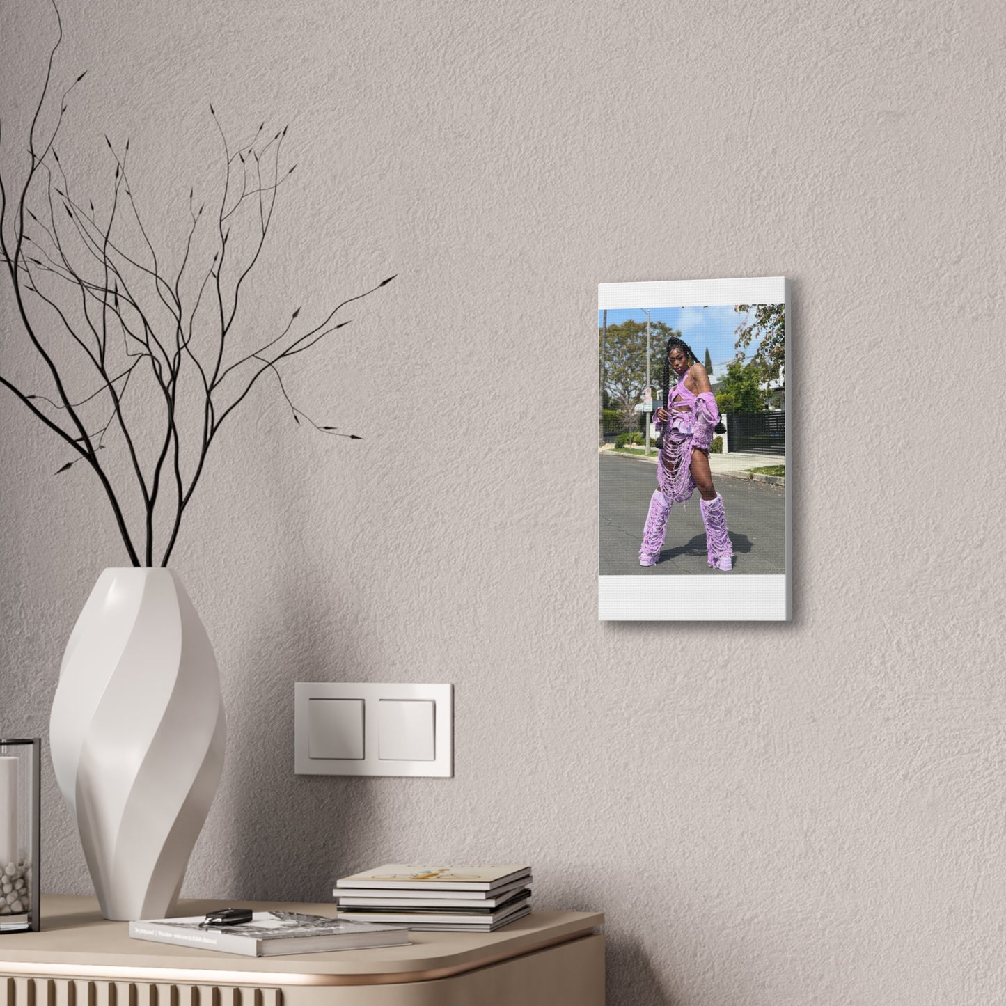 MO ISSA BRAT DOLL Canvas Wall Art, Stylish Home Decor, Trendy Art Print, Aesthetic Wall Decor, Modern Living Room Art, Unique Gift Idea